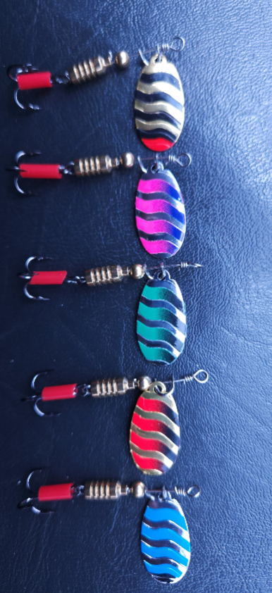 The Dusky family spinner range.